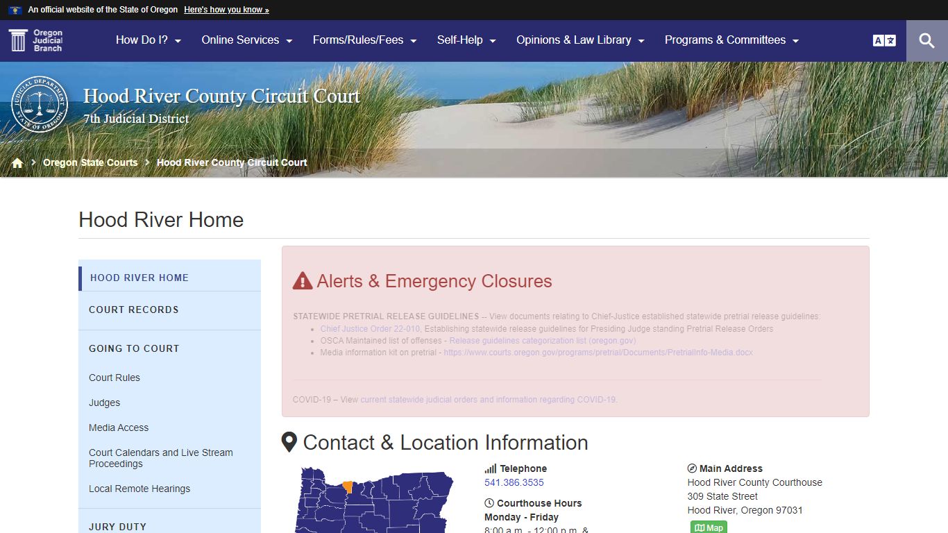 Oregon Judicial Department : Hood River Home : Hood River County ...